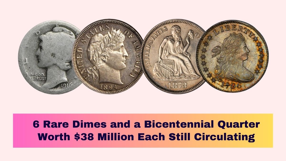 6 Rare Dimes and a Bicentennial Quarter Worth $38 Million Each Still Circulating